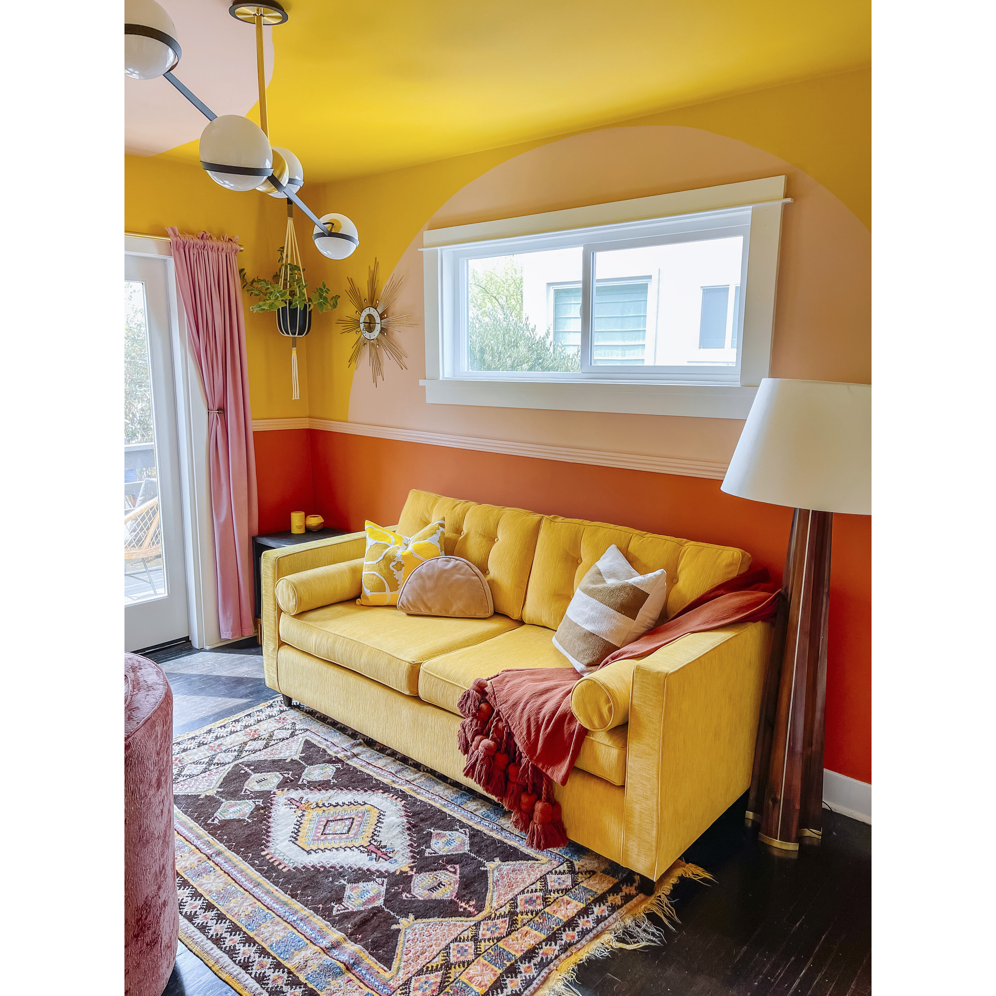 Ace 4 Light 49.5 inch Textured Bronze Brushed Brass Linear Ceiling Light