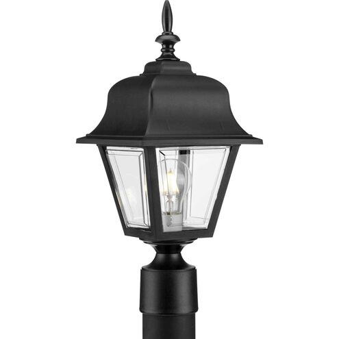 Non-Metallic 1 Light 17.63 inch Textured Black Outdoor Post Lantern