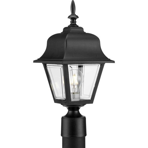 Non-Metallic 1 Light 18 inch Textured Black Outdoor Post Lantern