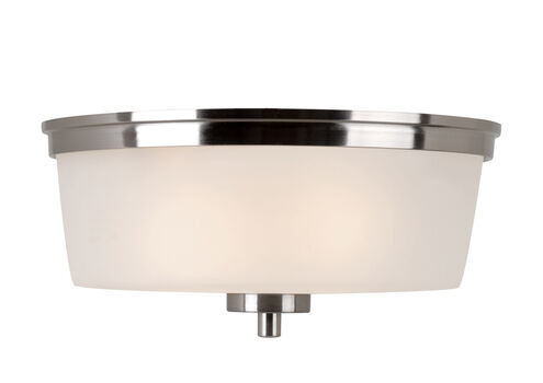 Fusion 2 Light 14 inch Brushed Nickel Flushmount Ceiling Light