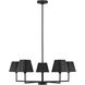 Drew & Jonathan Ender 5 Light 32.63 inch Midnight Black Chandelier Ceiling Light, Medium