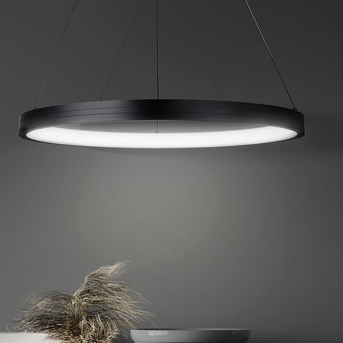 Evina LED 23.63 inch Black Chandelier Ceiling Light