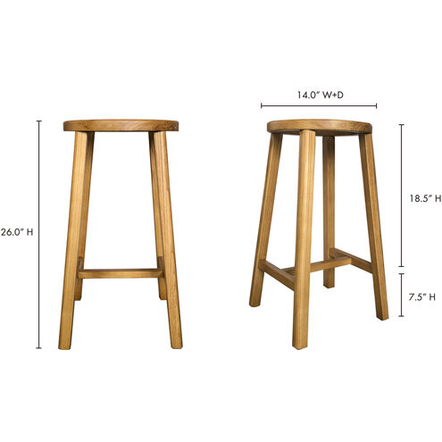 Mcguire 26 inch Natural Counter Stool