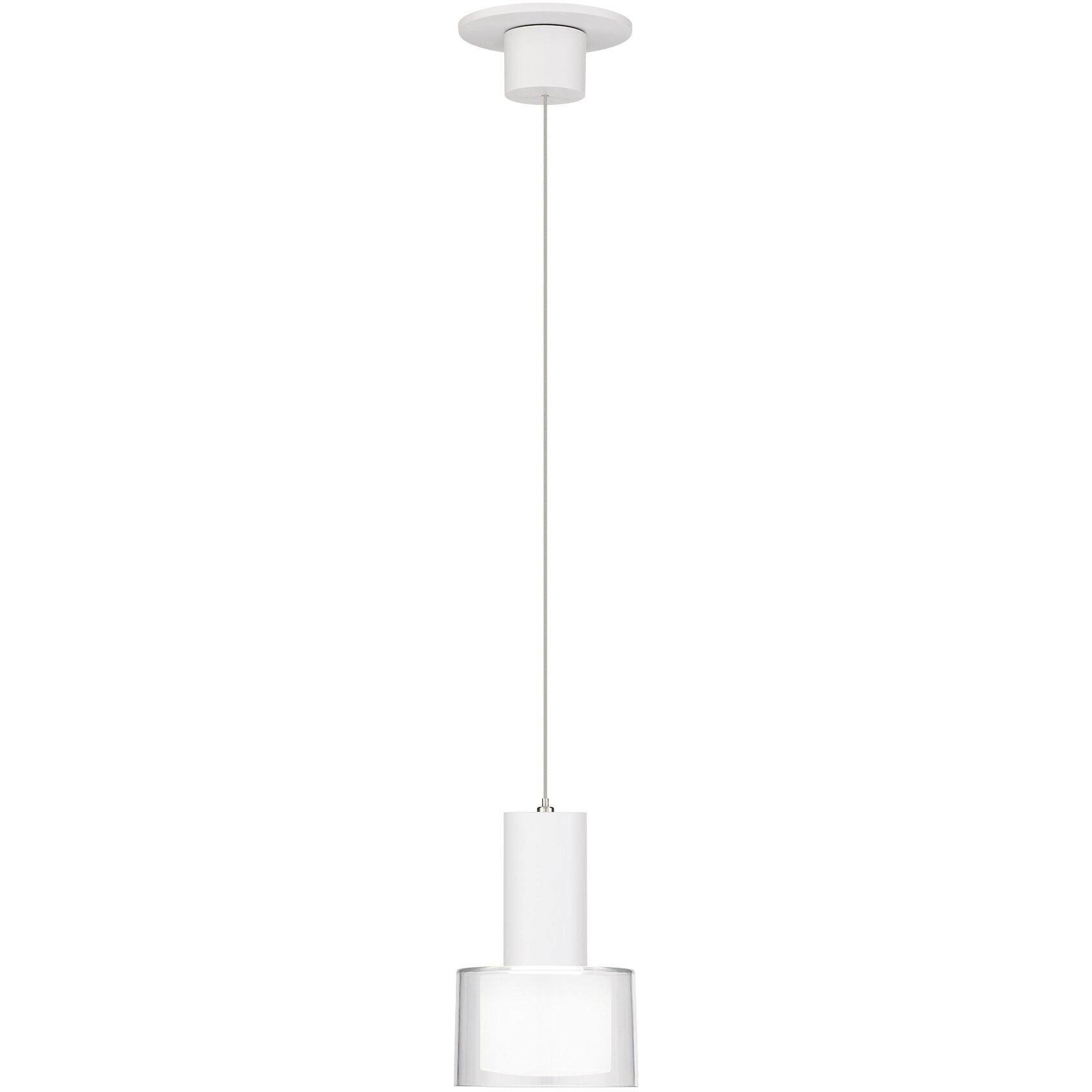 Twist-N-Lite LED 5 inch White Mini-Pendant Ceiling Light, WAC Limited