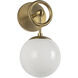 Alora Mood Fiore 1 Light 6 inch Brushed Gold Bath Vanity Light Wall Light