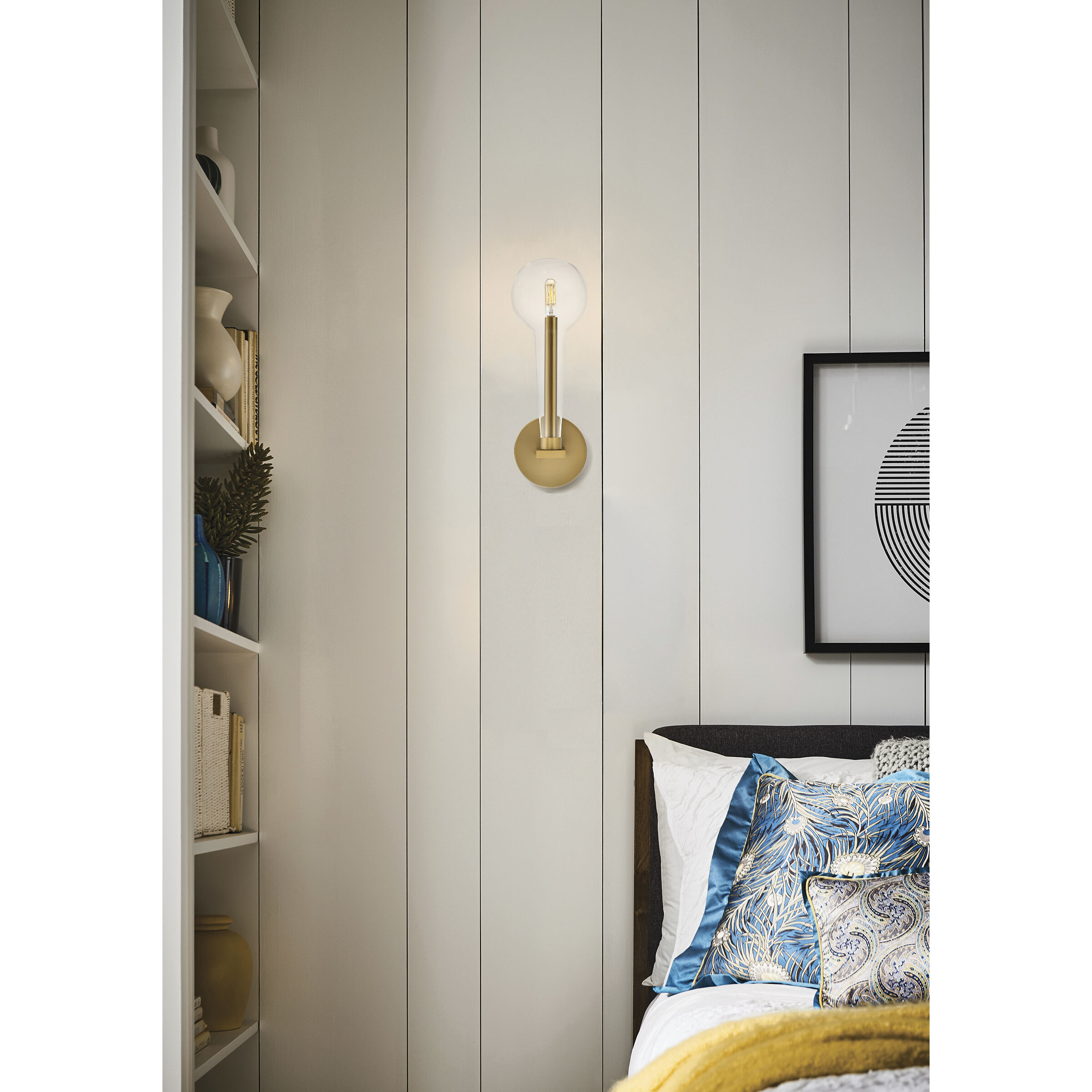 Alchemy 1 Light 5.25 inch Lacquered Brass Indoor Wall Sconce Wall Light