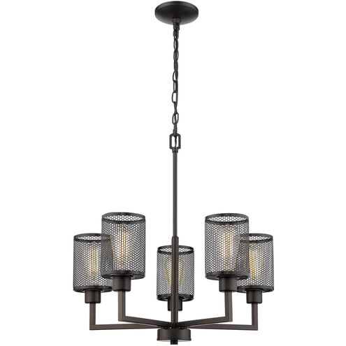 Verona 5 Light 22.75 inch Oil Rubbed Bronze Chandelier Ceiling Light