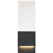 Ellusion LED 5 inch Matte Black ADA Wall Sconce Wall Light, Large