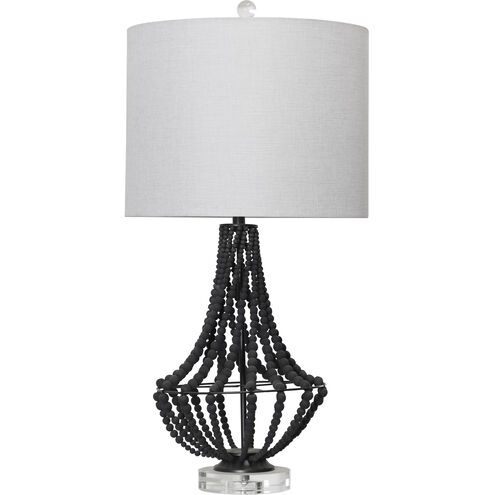Aurora 37.75 inch 150.00 watt Matte Black Table Lamp Portable Light