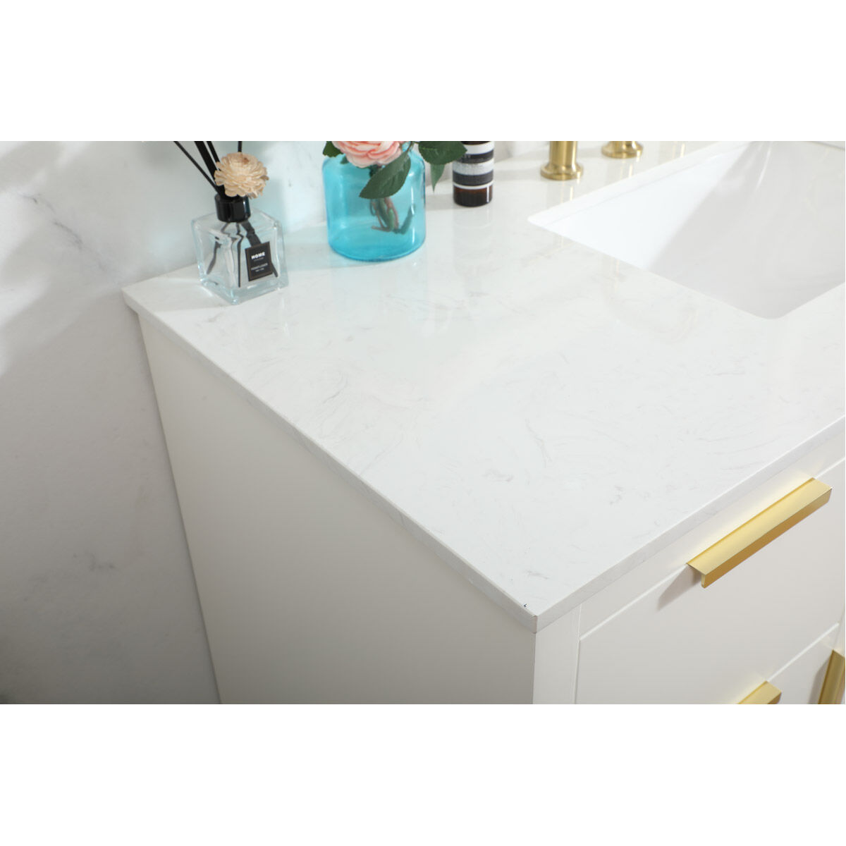 Blake 48 X 22 X 34 inch White Vanity Sink Set