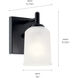 Shailene 1 Light 5 inch Black Wall Sconce Wall Light