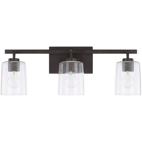 Greyson 3 Light 25 inch Bronze Vanity Light Wall Light