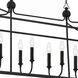 Sylvan 8 Light 42 inch Black Forged Linear Chandelier Ceiling Light