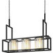 Carducci 3 Light 12.6 inch Black and Crystal Glass and Alabaster Look Chandelier Ceiling Light