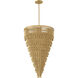 Lisa McDennon Bijou 13 Light 32 inch Deluxe Gold Chandelier Ceiling Light