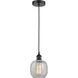 Edison Belfast LED 6 inch Matte Black Mini Pendant Ceiling Light