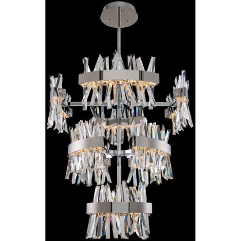 Glacier LED 36 inch Polished Chrome Foyer Light Ceiling Light
