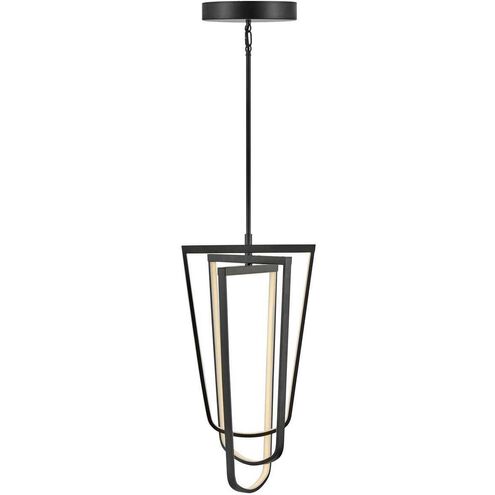 Onyx LED 14.5 inch Black Pendant Ceiling Light