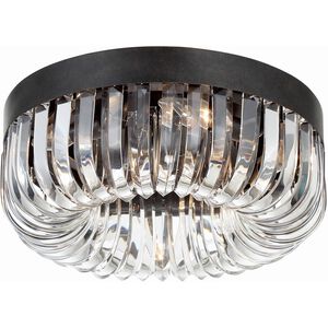 Alister 5 Light 15.25 inch Charcoal Bronze Flush Ceiling Light