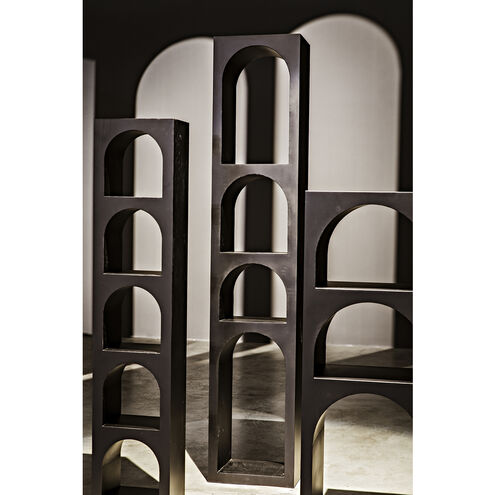 Aqueduct Matte Black Bookcase, A