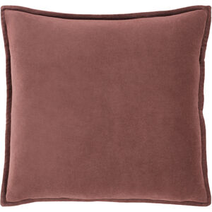 Cotton Velvet 18 X 18 inch Brick Red Pillow Kit, Square