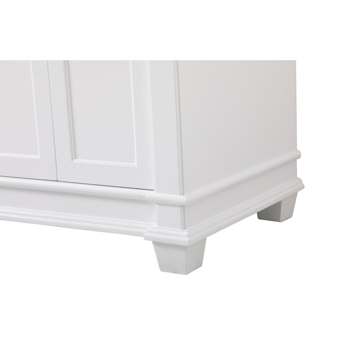 Wesley 60 X 22 X 35 inch White Vanity Sink Set
