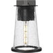 Bar Harbor 1 Light 12.5 inch Sand Black Outdoor Wall Light