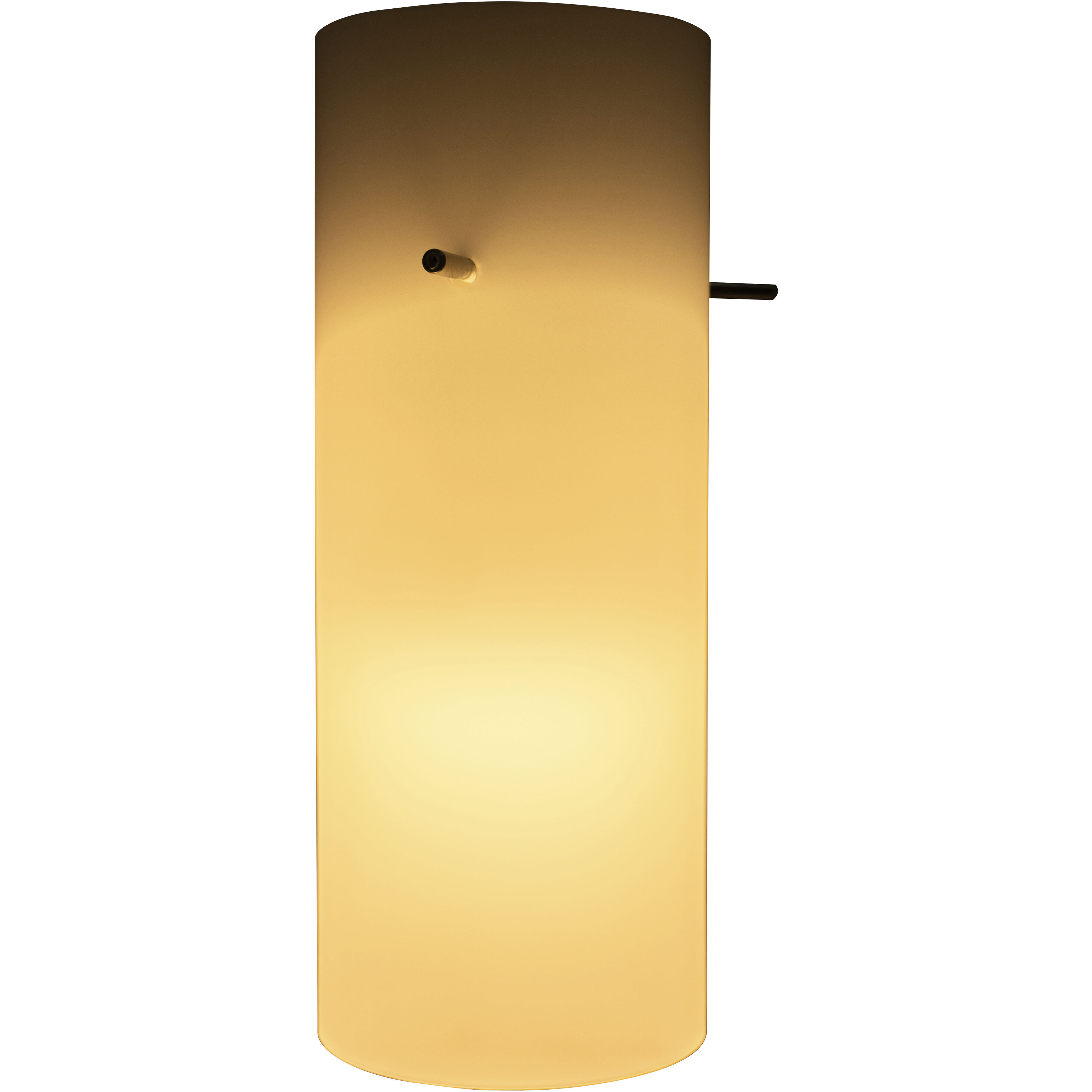 Cylinder 4 inch Pendant Ceiling Light in Opal, Cylinder