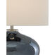 Lucent 21.75 inch 150 watt Blue Plated/Polished Nickel Table Lamp Portable Light