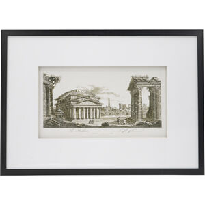 Smithsonian Black and Beige and Black Wall Art, The Pantheon Temple of Concord