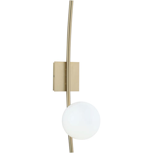 Perch Sconce Wall Light in Satin Brass