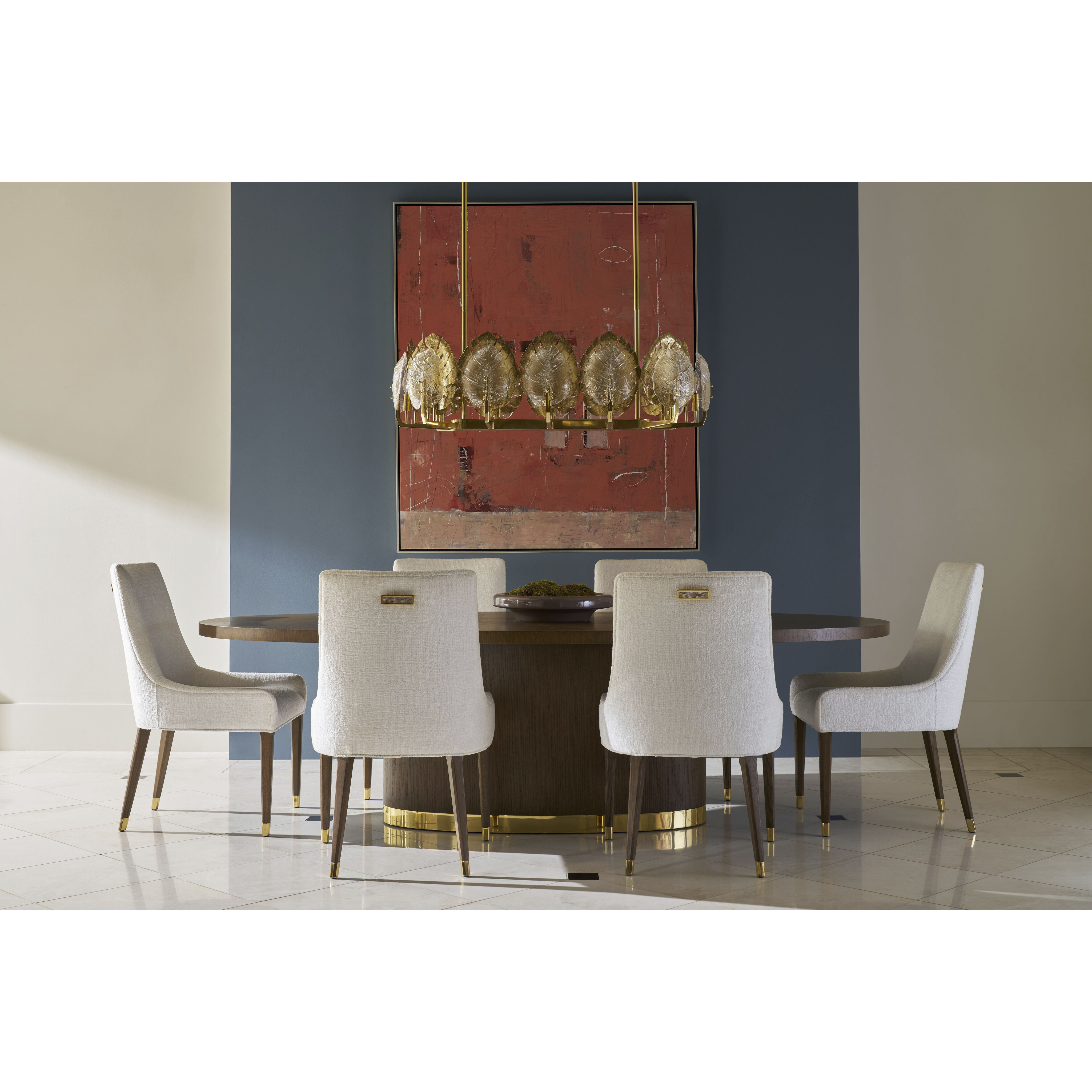 Judith Leiber Couture 102.25 X 47.75 inch Mink Dining Table, Wooden