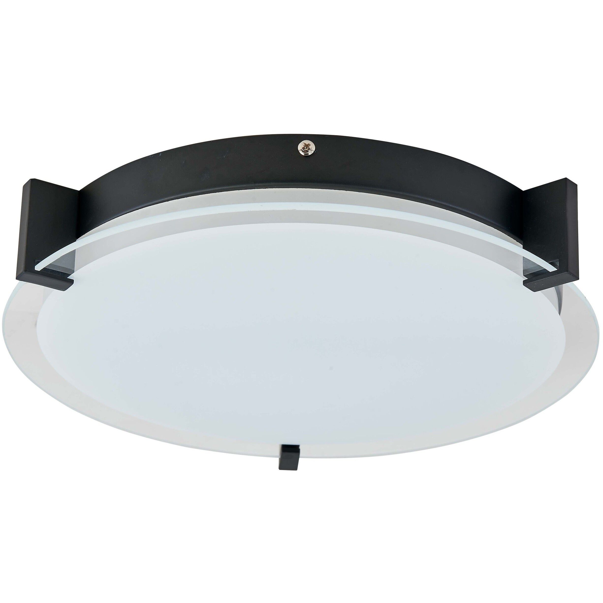 Matrix LED 11.8 inch Black Flush Mount Ceiling Light