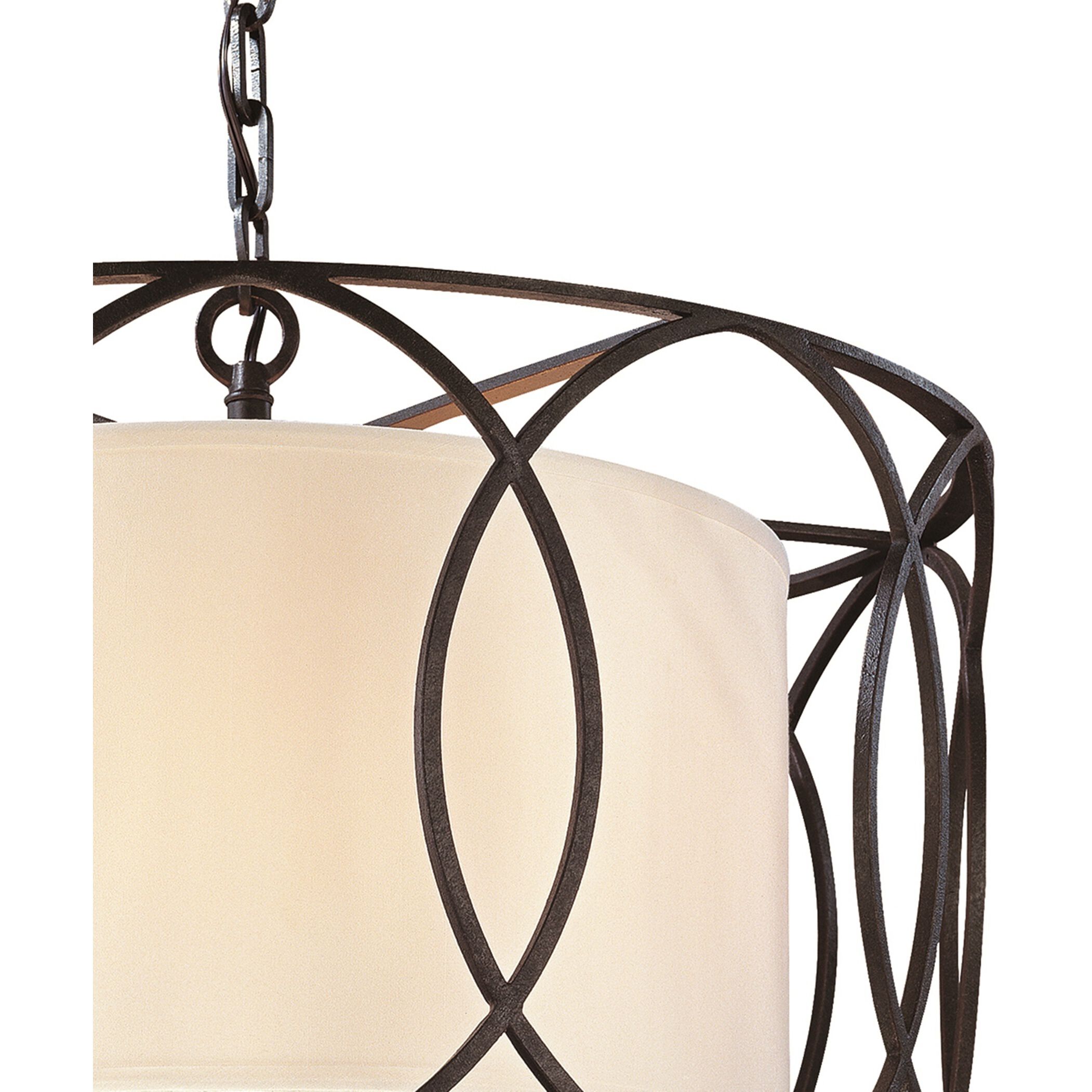 Earth 5 Light 25 inch Deep Bronze Chandelier Ceiling Light