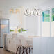 Mamba LED 26 inch Brushed Nickel Pendant Ceiling Light, dweLED
