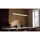 Miami LED 48 inch Light Antique Brass Linear Pendant Ceiling Light