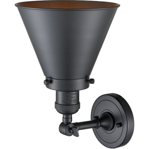 Franklin Restoration Appalachian LED 8 inch Matte Black Semi-Flush Mount Ceiling Light, Franklin Restoration