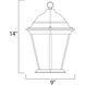 Westlake 3 Light 9 inch Black Outdoor Hanging Lantern