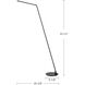 Miter 55.5 inch 11.00 watt Black Floor Lamp Portable Light