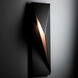 Carbon 1 Light 24.9 inch Coastal Black Outdoor Sconce, Small