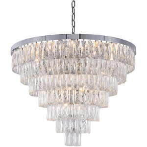 Canada 27 Light 32 inch Chrome Chandelier Ceiling Light