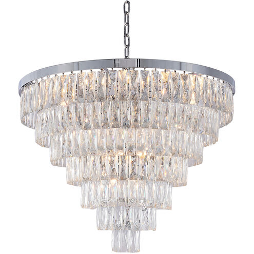 Canada 27 Light 32 inch Chrome Chandelier Ceiling Light