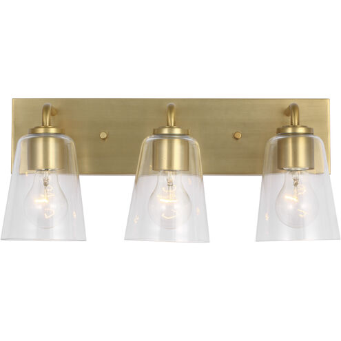 Miles 3 Light 18.00 inch Bathroom Vanity Light