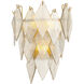 Rhombus 3 Light 10.63 inch Antique Brass and Handmade Glass Wall Lamp Wall Light