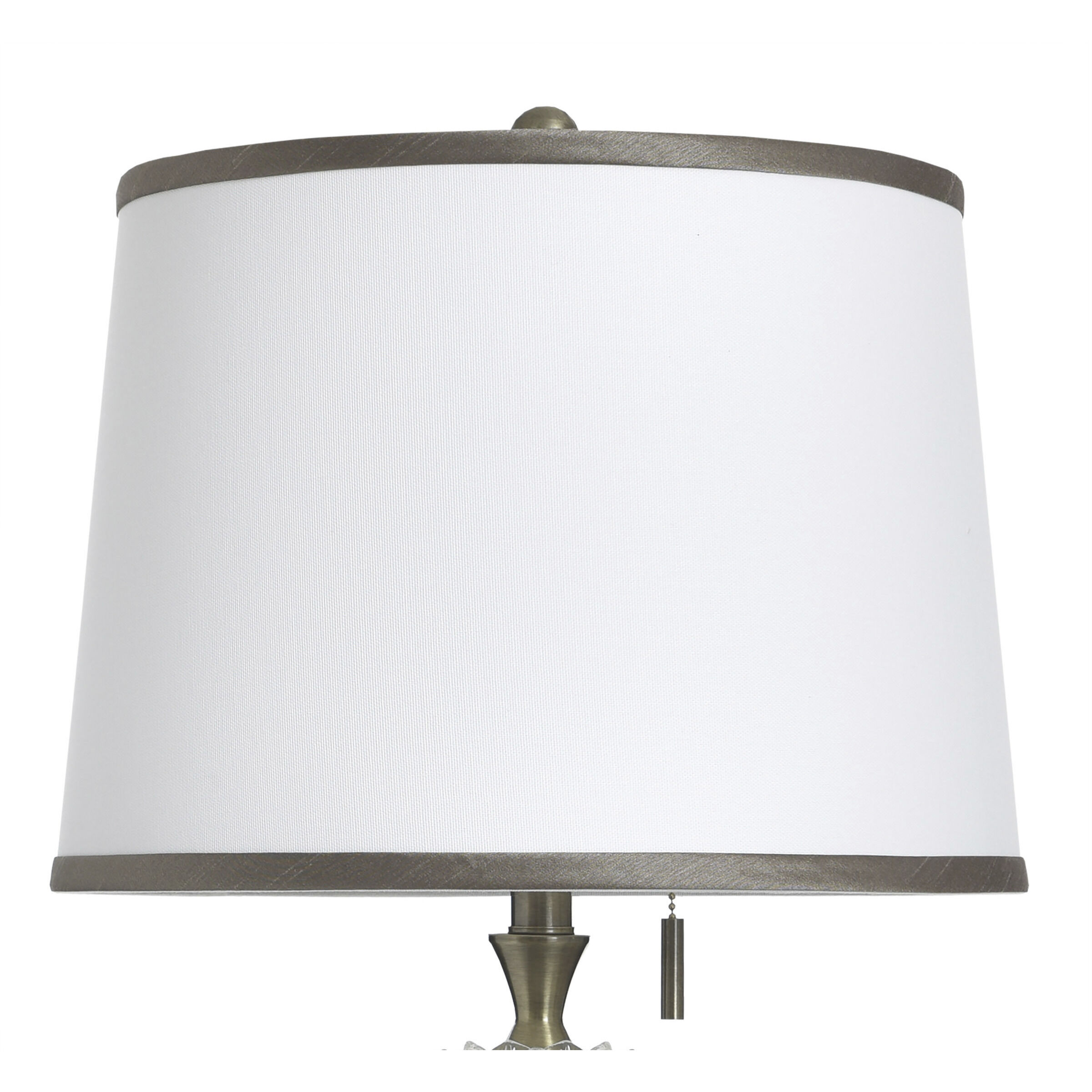 Coralie 34.75 inch 100 watt Hayla Gold and White Table Lamp Portable Light