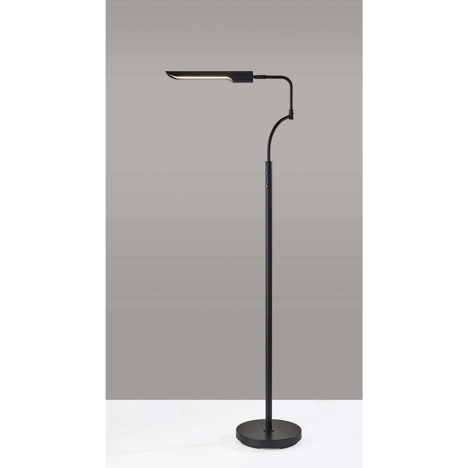 Zane 56.5 inch 10.00 watt Black Floor Lamp Portable Light, with Smart Switch