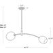 Artemis 2 Light 46.75 inch Natural Brass Pendant Ceiling Light in Alabaster Glass