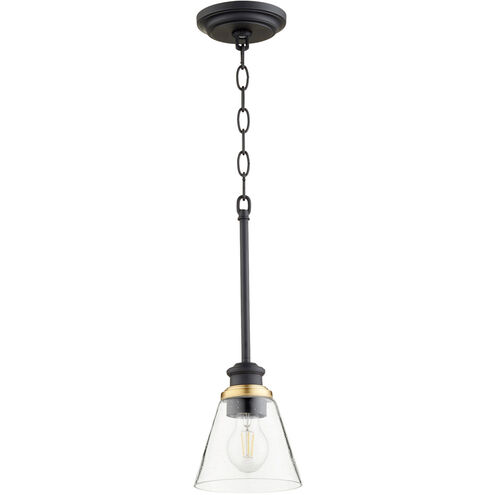 Dunbar 1 Light 6 inch Noir Mini Pendant Ceiling Light