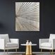 Enigma in Silver Beige and Black and Brown and Metallic Wall Sculpture, The Studio