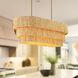 Caviana 5 Light 48 inch Signature Brass Pendant Ceiling Light